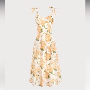 Size S NWT RIHOAS white & orange dress